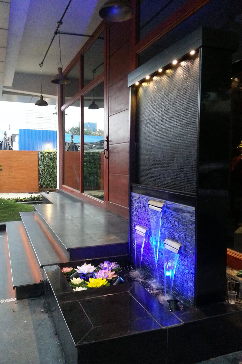 clear sheet waterfall